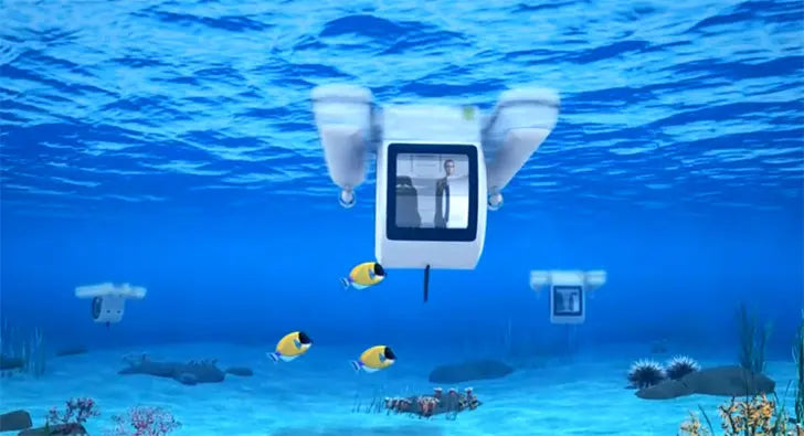 Ecocampor New Semi Submarine Cabin Boats For Underwater Excursion