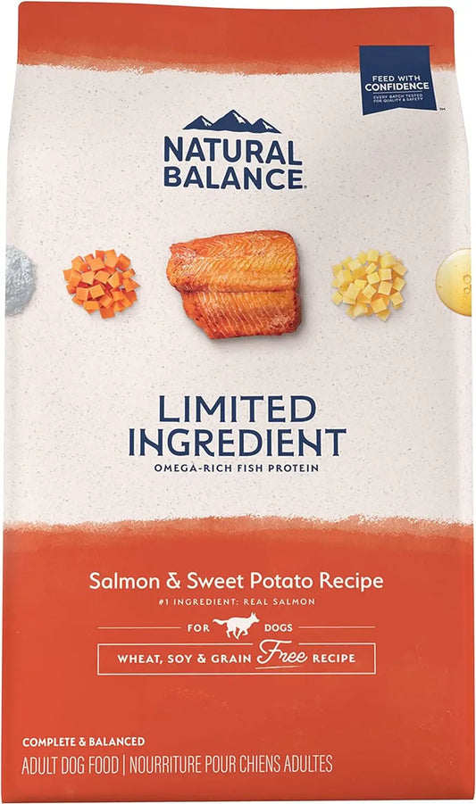 Natural Balance L.I.D. Limited Ingredient Diets Salmon & Sweet Potato Formula Dry Dog Food, 24 lbs.