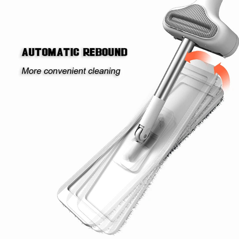 Squeeze Flat Mop Wet Dry Replacement Magic Self-squeezer Mop Magic Mop No Hand Wash Household Cleaning Tools Home