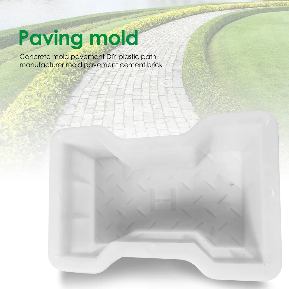 Garden Walk Pavement Mold DIY Manual Road Path Paving Brick Stone Concrete Mould