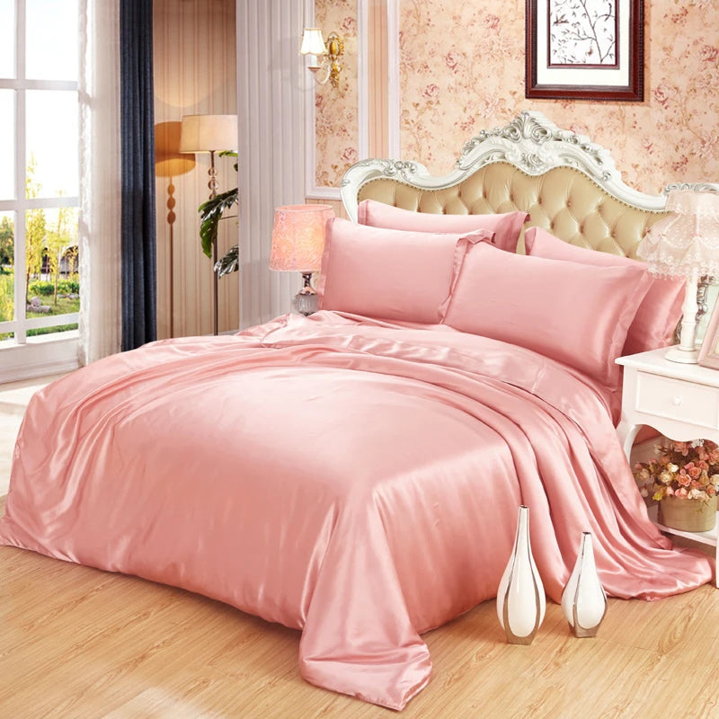 100% SILK 16 Mm 19 Mm 22 Mm Popular Oeko-tex Custom Mulberry Silk King Size Bed Duvet Cover Bedding Set