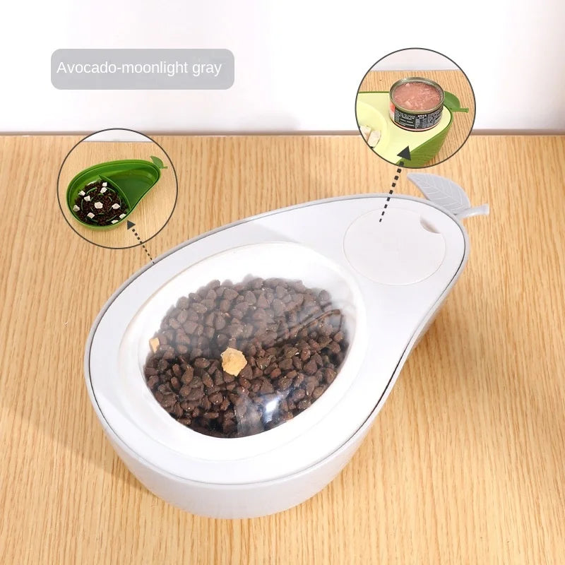 Automatic Feeders Water Bottle Avocado Shape Cat Bowl Feeding and Drinking Dog Water Dispenser Pet Supplies