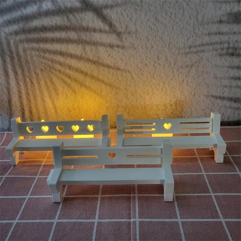 Concrete Bench Mold Garden Bench Decor Making Mould Cement Ornament Molds Plaster Silicone Mold Craft Resin Casting Concrete Cla