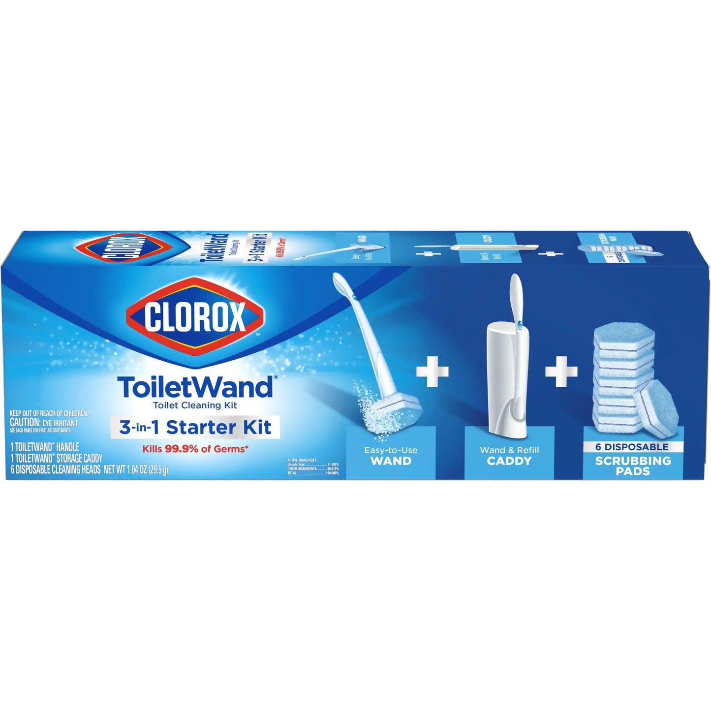 Clorox ToiletWand Disposable Toilet Bowl Brush Cleaner System, 2 Pack