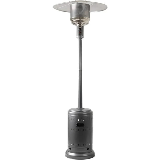 Outdoor Heater, 46,000 BTU Outdoor Propane Patio Heater with Wheels, Commercial & Residential, Slate Gray Patio Heater