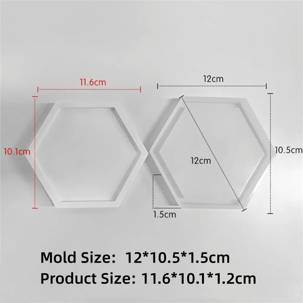 Geometry Tray Cement Silicone Molds DIY Flower Pot Concrete Plaster Mould Ashtray Coaster Crystal Mould Gypsum Mold Home Decor