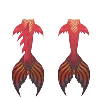 Learn to Dive Professional Free Diving Mermaid Fishtail Bikini High Elastic Fabric Aquarium Show Suit Plus Size