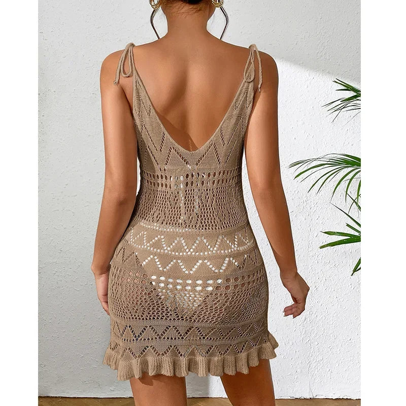 Swimming Wear for Womens Crochet Dresses See-through Beachwear Swimsuit Woman Bathing Suit Beach Cover Up Vacation Outfits Women