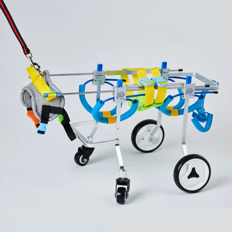 Wheelchair Auxiliary Rehabilitation Dog Wheelchair 4 Wheels Wheelchairs Dogs For Back Legs