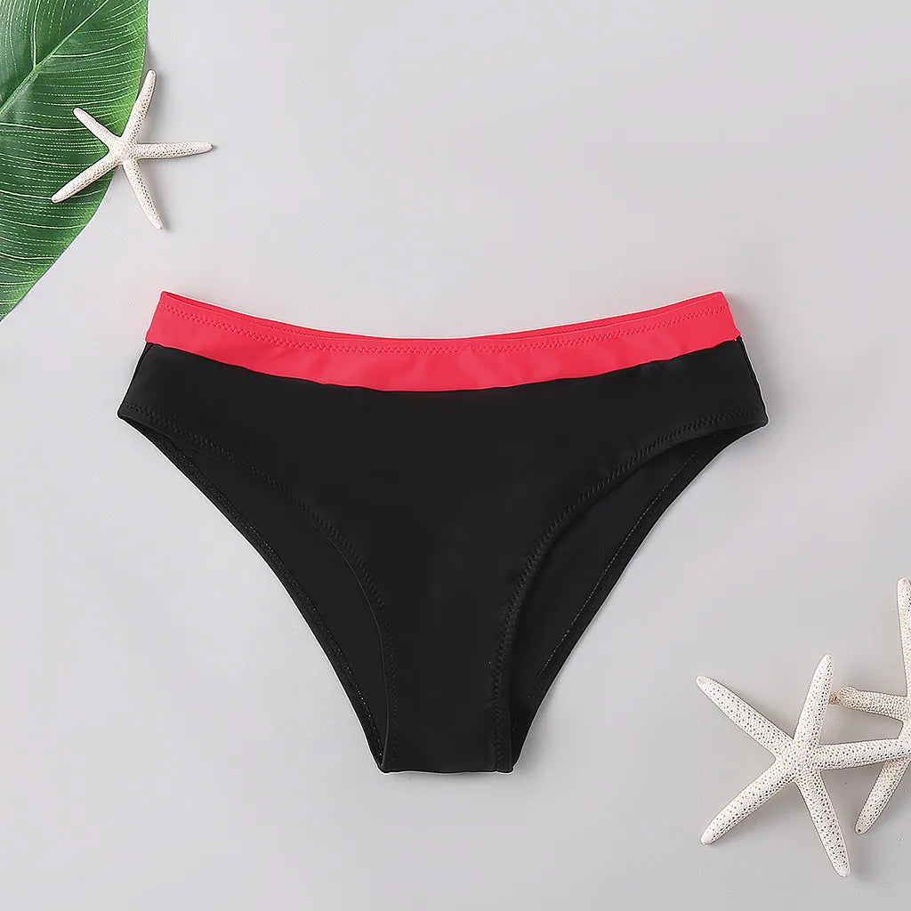 Swimsuit Women High Waist Bikini Bottoms Tummy Control Swimsuit Briefs Pants Swimming Shorts Basic Trunks New Beach Shorts