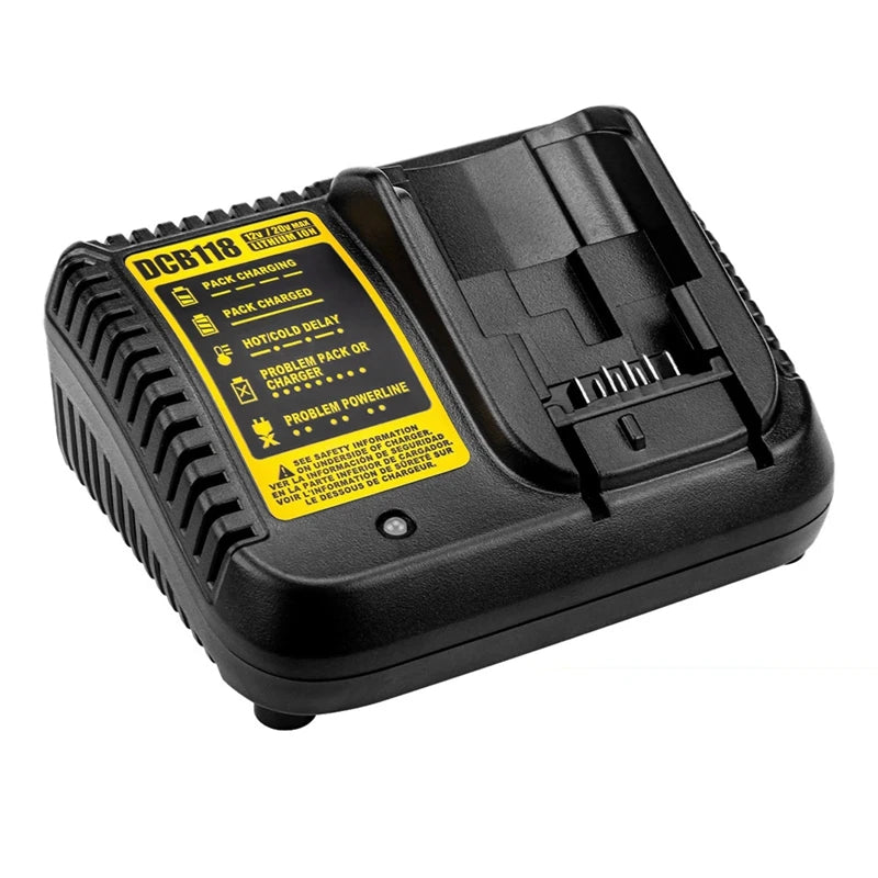 DCB118 Battery Charger For Dewalt Battery 12V 14.4V 18V 20V DCB200 DCB201 DCB203 DCB205 DCB206 DCB140 &DCB121