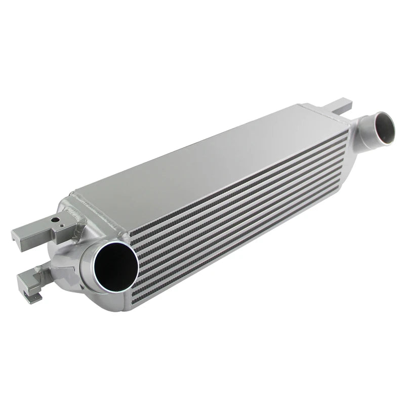 Intercooler Performance Front Upgrade Fits for Ford Mustang 2.3L EcoBoost 2015-2020 Black/Silver Bar&Plate