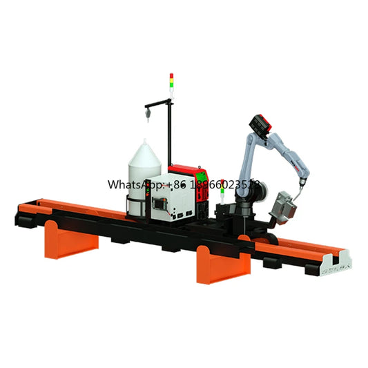 Steel structure industry Programming without teach pendant Support customization 6-9 Axis Welding robot station