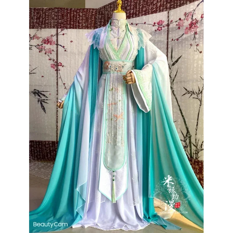 Tian Guan Ci Fu Shi Qingxuan Anime Cosplay Costume Heaven Official's Blessing Ancient Costume Men Women' Chinese Hanfu Full Set