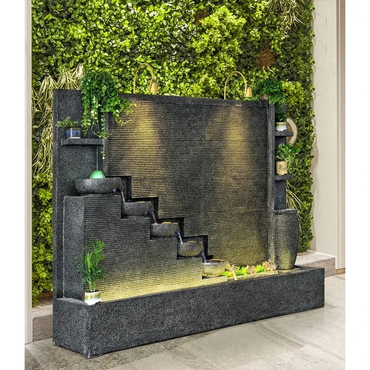 New Products Garden Marble Granite Stone Indoor Home Decor Water Wall Waterfall Fountain