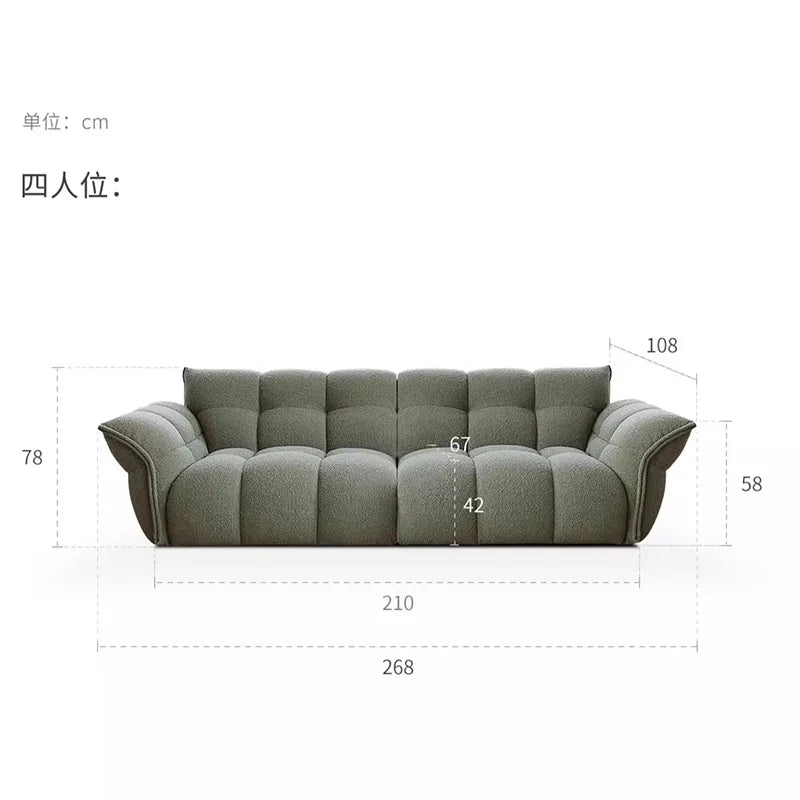 Design Green Living Room Sofas Modern Nordic Minimalist Lazy Living Room Sofas Luxury Sectional Fauteuil Salon Home Furniture