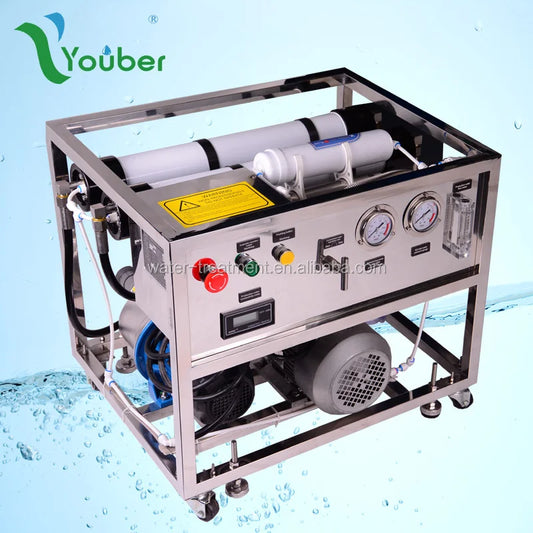 1000L/day Portable Seawater Desalinator for floating house drink water outdoor seawater desalination machine for boat watermaker