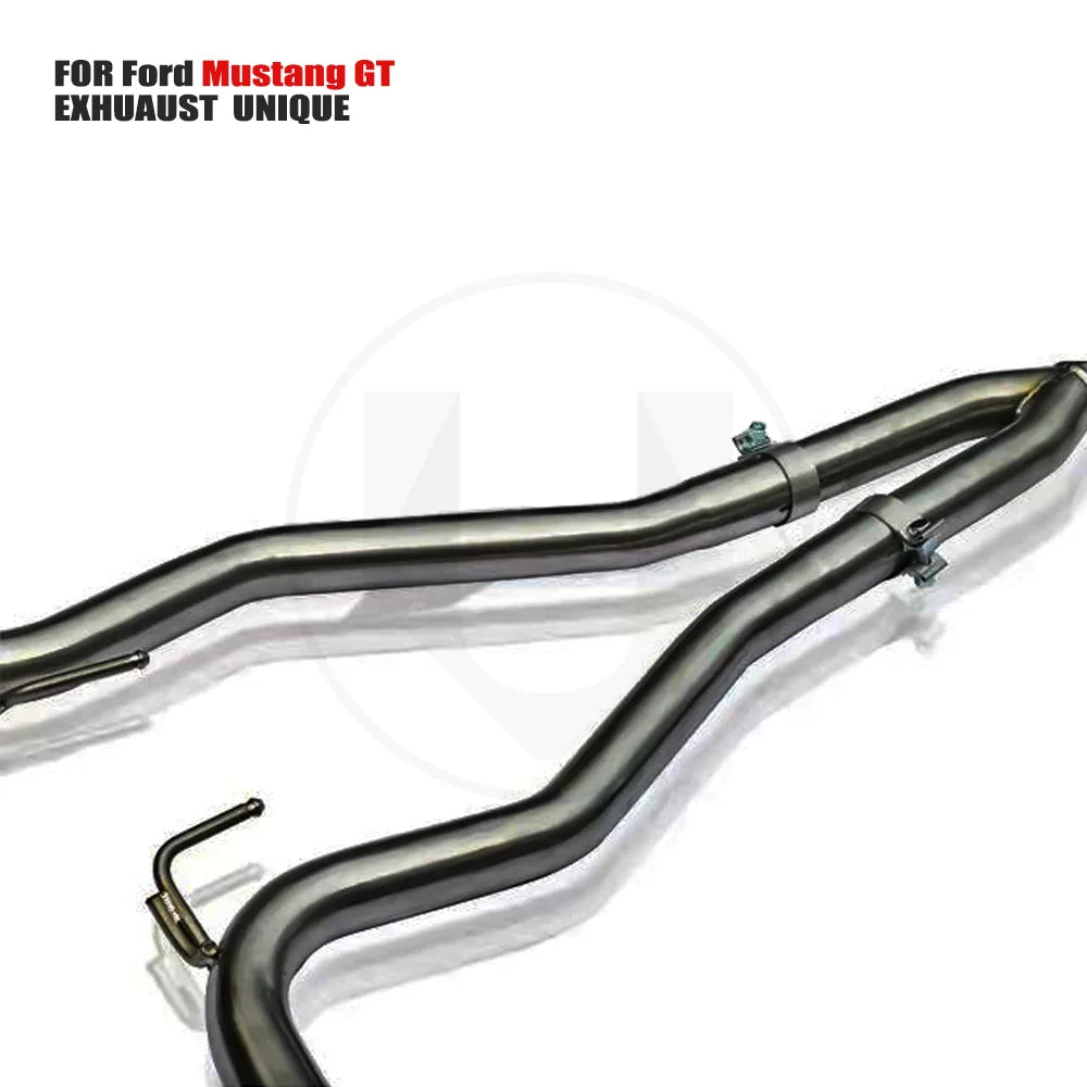 UNIQUE Stainless Steel Exhaust System Performance Catback is Suitable for Ford Mustang GT  Car Muffler