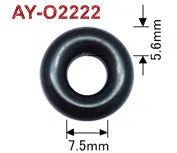 100Pcs GDI Fuel Injector FKM Rubber Oring Seals for Mazda 3 6 CX-7 2.3L L4 Turbo L3K9-13-250A E7T20171 (2007-2012) AY-O2222