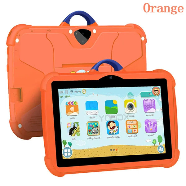 2024 New 5G WiFi 7 Inch Google Tablet For Children Learning Education Kids Tablets Quad Core 4GB RAM 64GB ROM Dual BOW Cameras