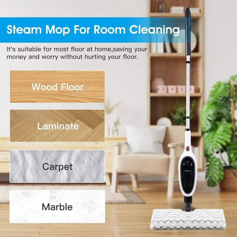 Steam Mop Multi-function Floor Cleaning Detachable Steam Cleaner For Hardwoods,Tiles,Carpet Cleaning