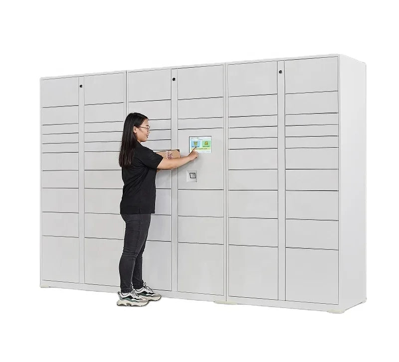 Steel Smart Storage Locker, Outdoor Electronic Parcel Delivery