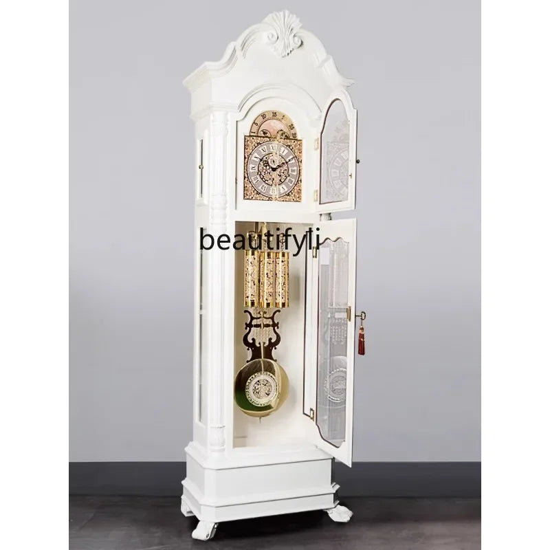 European-Style the Grandfather Clock Living Room Simple Vertical Floor Clock Hermle Mechanical Light Luxury Modern