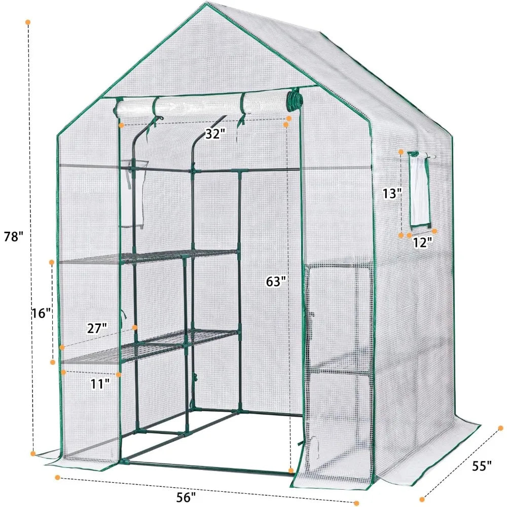 Greenhouse for Outdoor White for Garden Plants That Need to Be Frost Protected and Kept Away From Pests Buildings Supplies Home