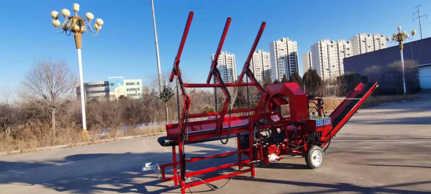 Fully Automatic Firewood Processor 35 ton Log Splitter with Log Deck