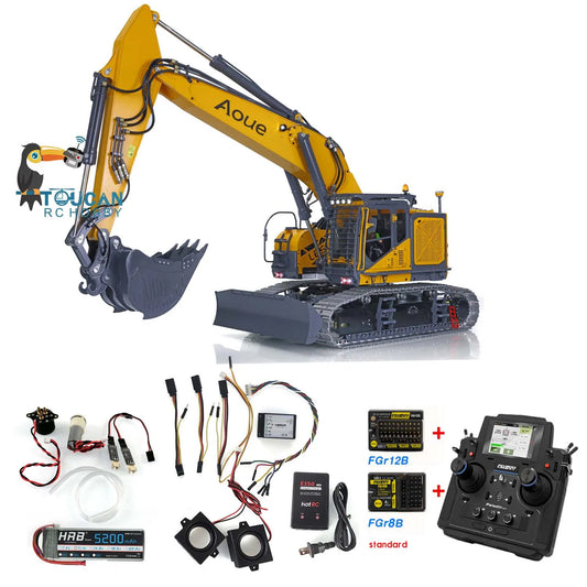 Ready to Run  LESU 1/14 Aoue ET35 Hydraulic RC Excavator Remote Control Digger Truck Cars Model Toys Sound System THZH1296-SMT3