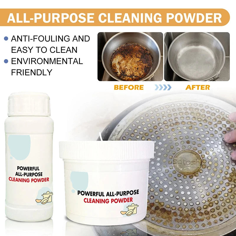 110/250g Powerful All-purpose Powder Cleaner Agent Effective Remove Kitchen Heavy Dirt Clean Agent Multifunctional Bubble Powde