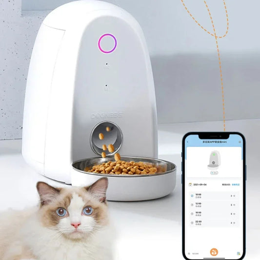 Automatic Feeder for Cat Cat Bowl Dog Food Dispenser App Controls Pet Supplies Cat Accessories