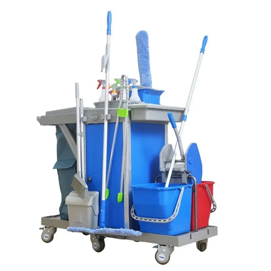 Hotel Cleaning Equipment Housekeeping Cleaning Trolley Cart Household Cleaning Tools & Accessories Set Cart