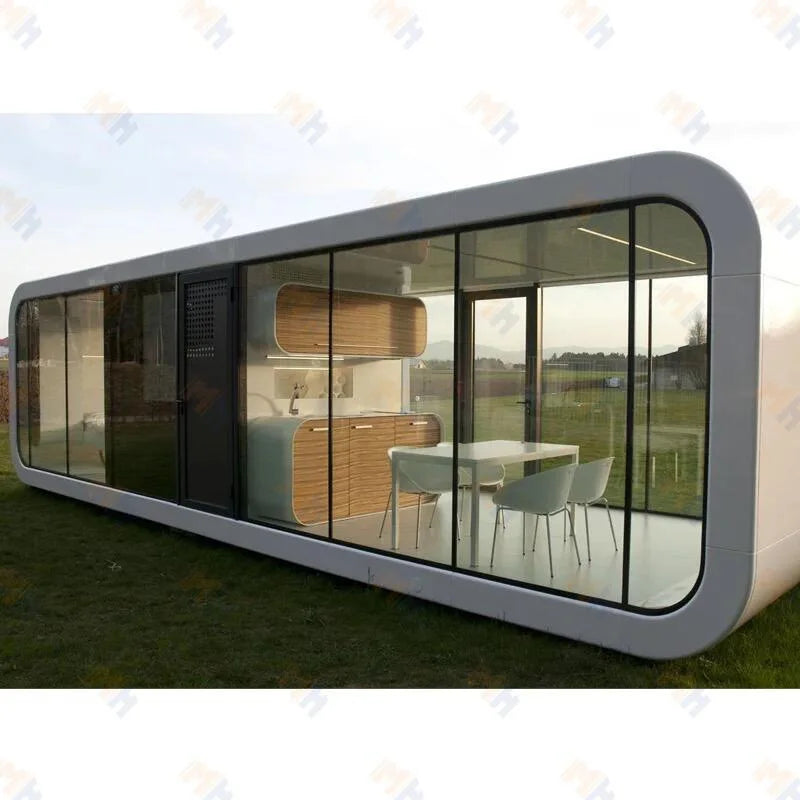 MH Economic Prefab Capsule Hotel 2 bedroom Apple Cabin Container House for sale