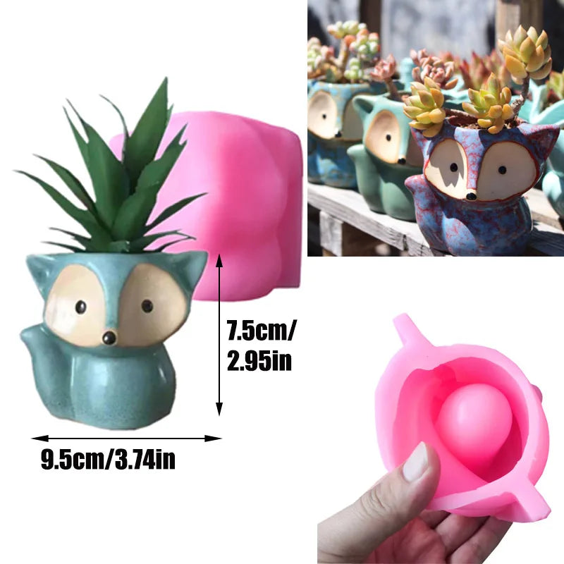 Large Silicone Planter Molds Garden Plants Pot Concrete Molds Rectangle Cement Flowerpot Succulent Pots Clay Molds Home Crafts