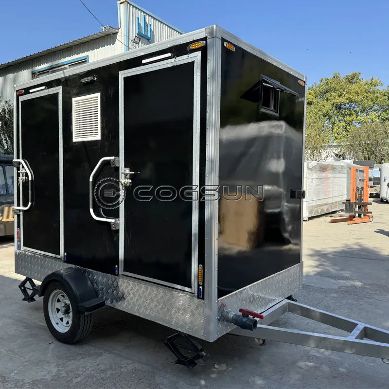 Eco-friendly Luxury Mobile Toilet Trailer Outdoor Restroom Shower Room Mobile Disabled Portable Toilet for Adults