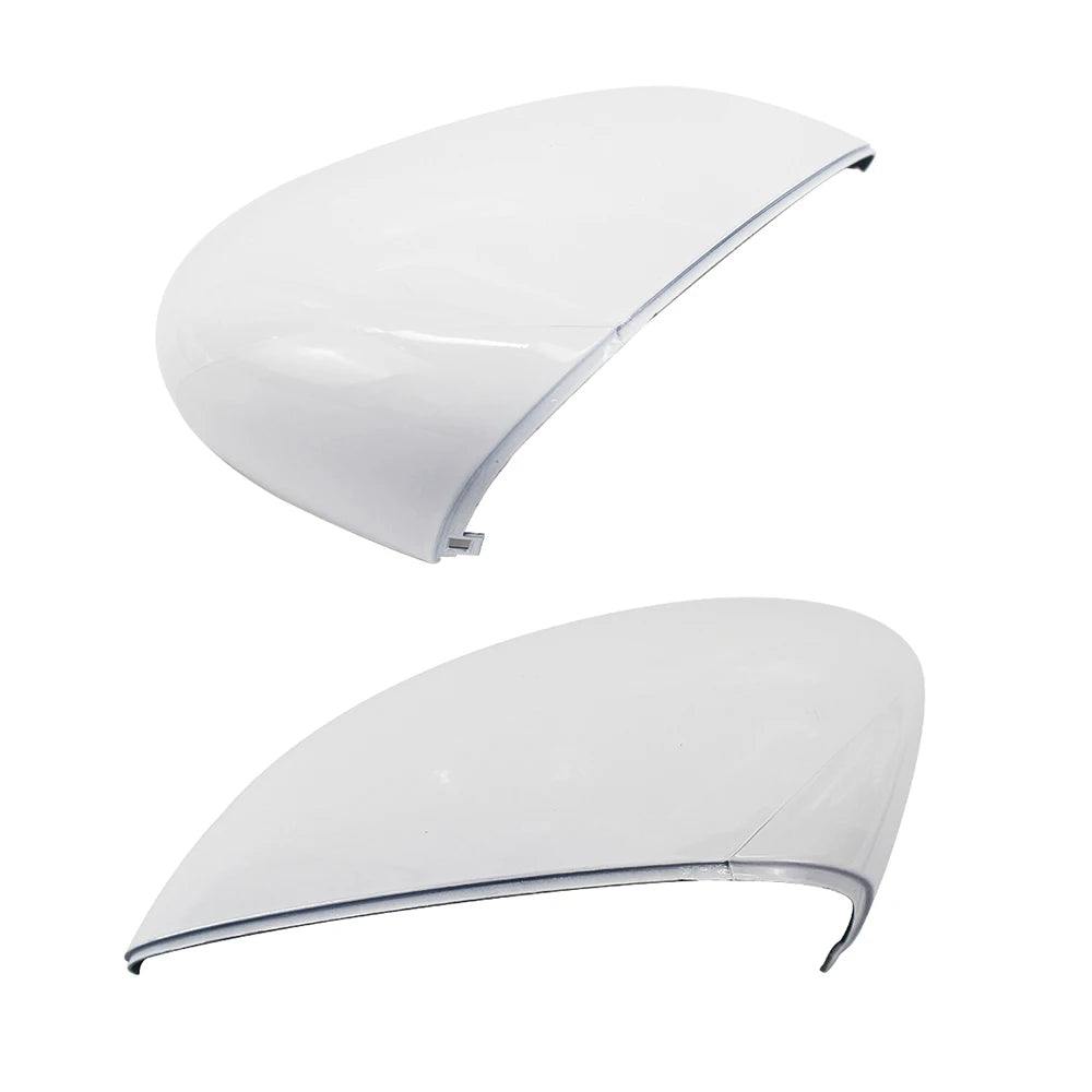 Left/Right White Rearview Side View Mirror Replacement Cover Caps Case Shell For Ford For Fiesta 2008-2017 Car Accessories