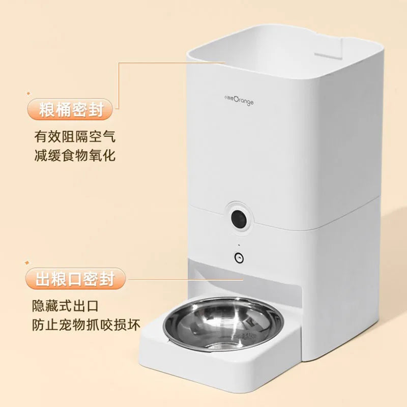 Automatic Feeder Cat Timed Ration Dog Freeze-dried Feeder Water Dispenser Smart Wireless Cat Food Dispensing Bowl Pet Supplies