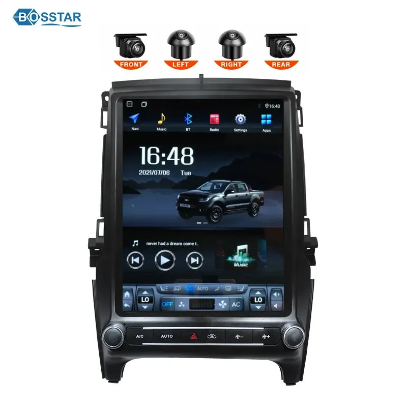 12.3inch Radio for Ford Everest Ranger Raptor 2015-2022 Car Multimedia Player with Tesla Touch Screen Android Stereo Navigation