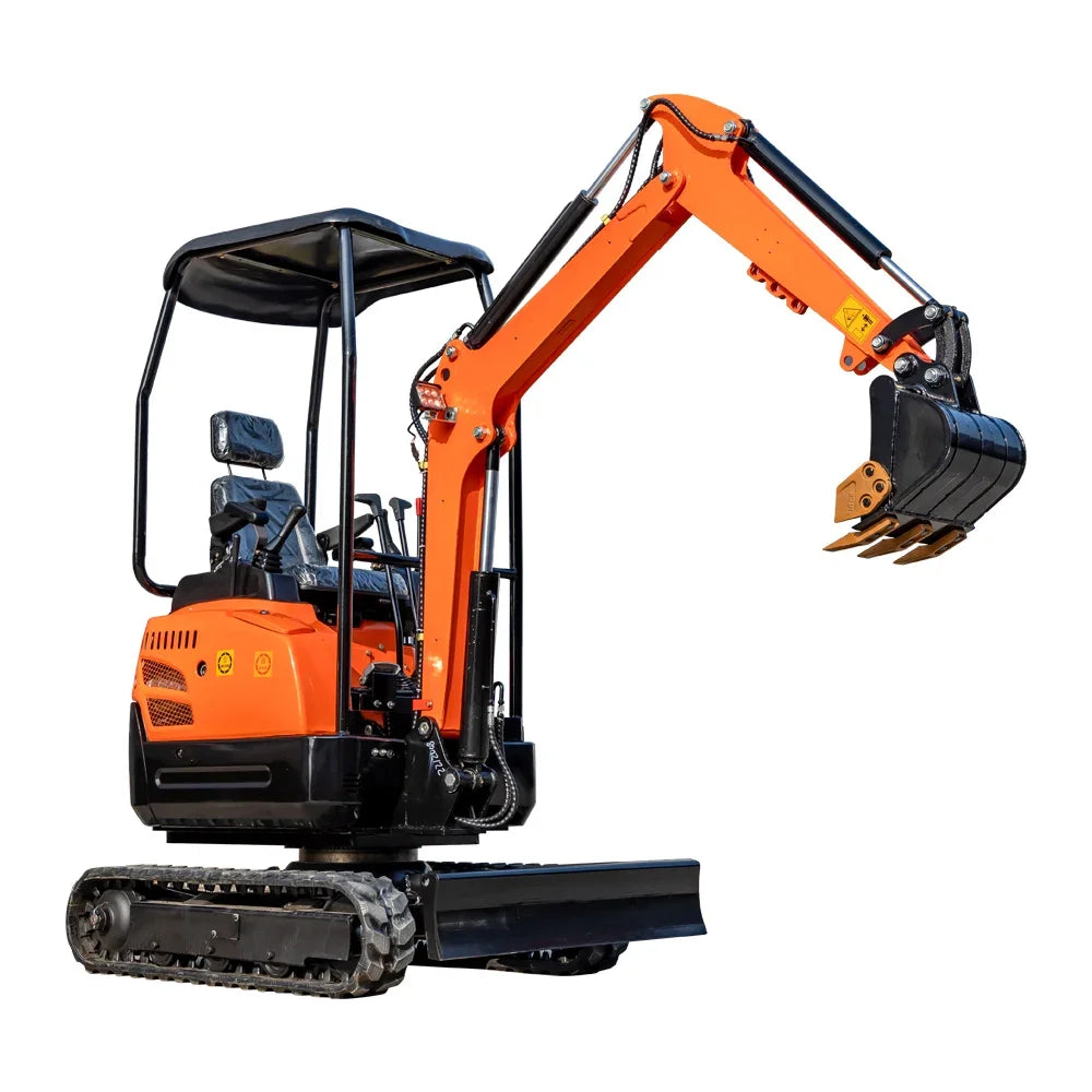 Customized HW-18W Excavator 1ton Bagger 1.8 T With Shed Mini Digger Garden Tools Agricultural Machinery Equipment