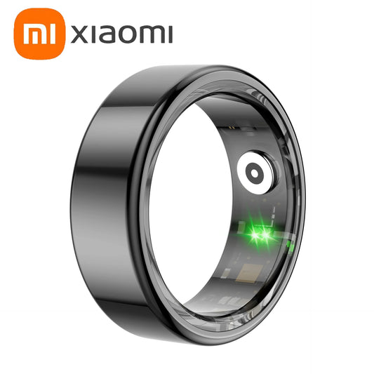 Smart Ring Military Grade Titanium Steel Shell Health Monitoring IP68 & 3ATM Waterproof Multisport Mode