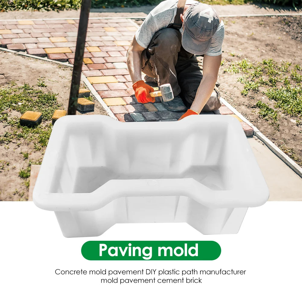 Garden Walk Pavement Mold DIY Manual Road Path Paving Brick Stone Concrete Mould