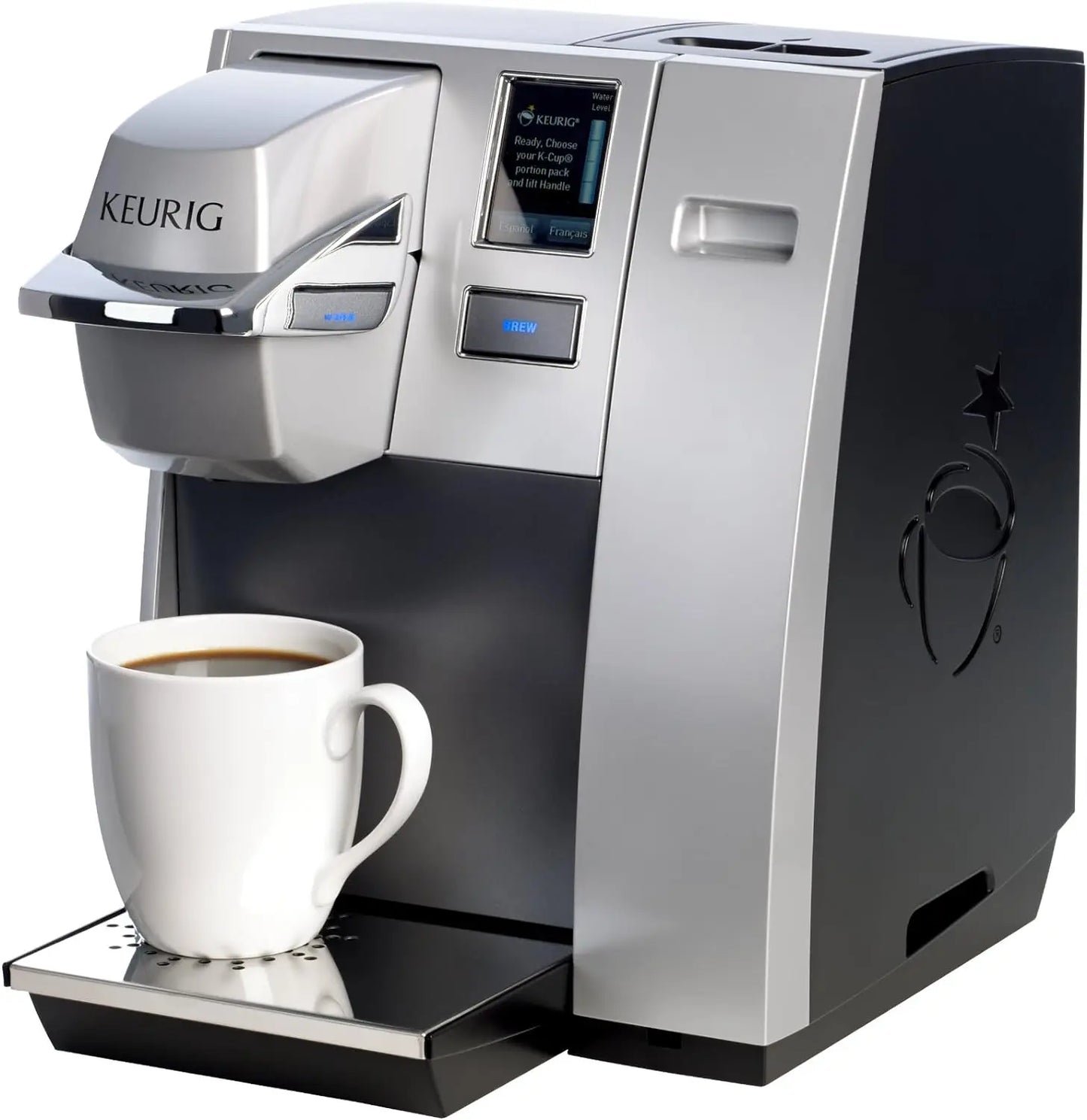 Keurig K155 Office Pro Single Cup Commercial K-Cup Pod Coffee Maker, Silver & K-Mini Plus Single Serve K-Cup Pod Coffee Maker