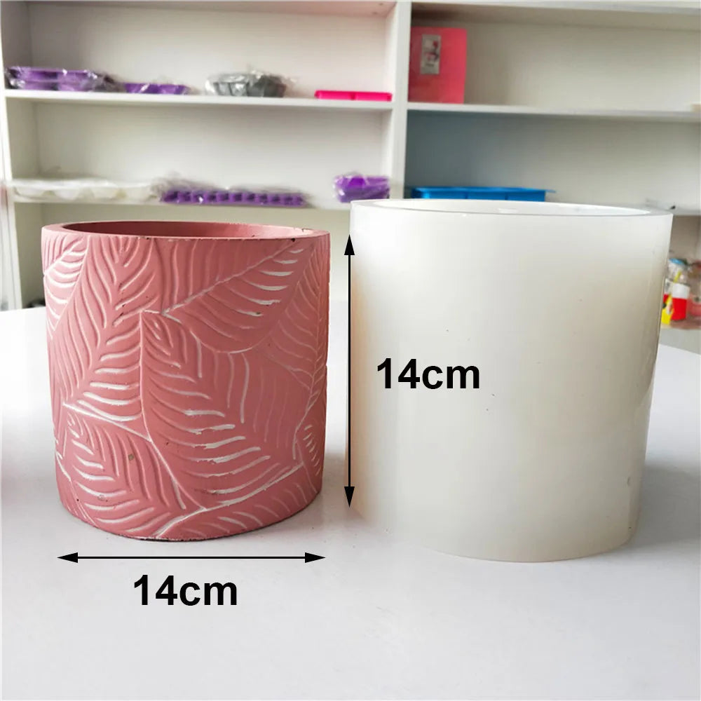 Large Silicone Planter Molds Garden Plants Pot Concrete Molds Rectangle Cement Flowerpot Succulent Pots Clay Molds Home Crafts