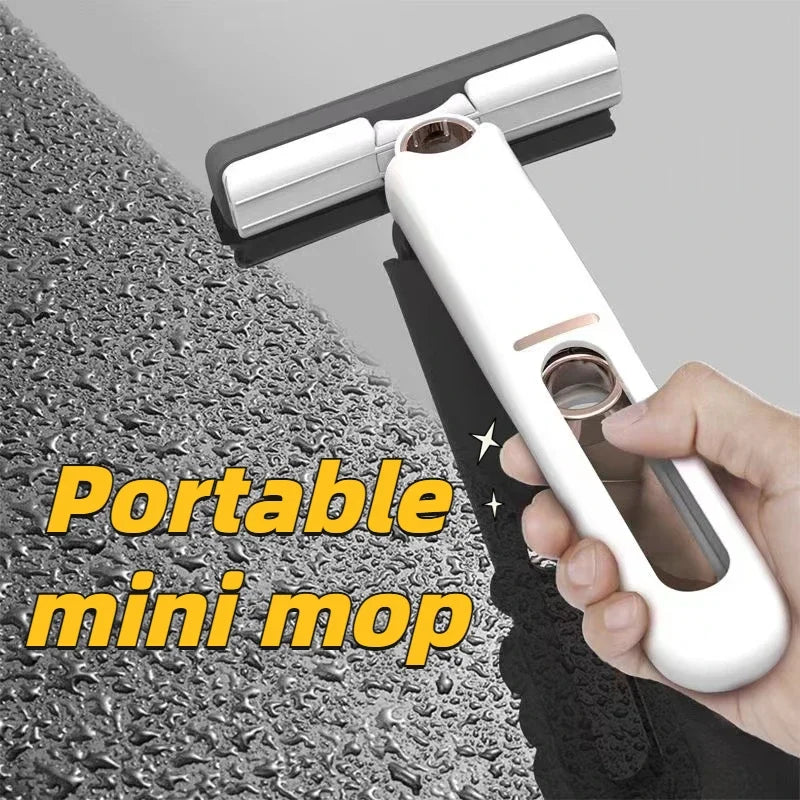 Mini Mop Powerful Squeeze Mini Mop Folding Home Cleaning Mops with Self-squeezing Floor Washing Mops Desk Window Car Clean Tools