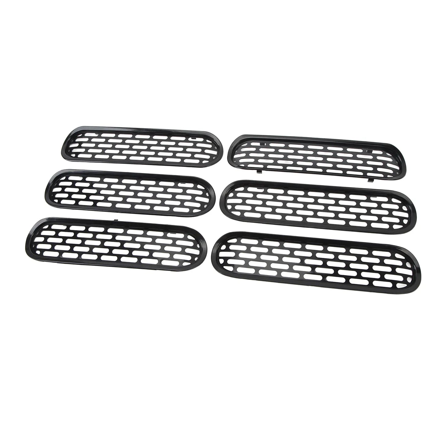 6Pcs Front Grille Inserts Trim Improved Performance Mesh Grille Cover Trim Fit For Ford Bronco 2021 To 2023