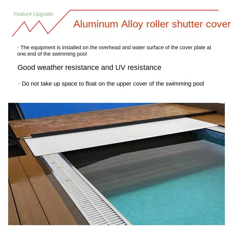 Swimming pool automatic cover, safety cover, dustproof electric roller shutter, mobile cover