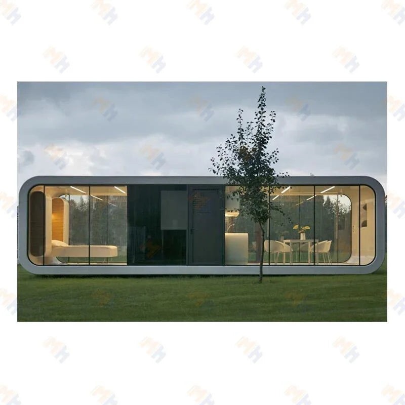 MH Economic Prefab Capsule Hotel 2 bedroom Apple Cabin Container House for sale