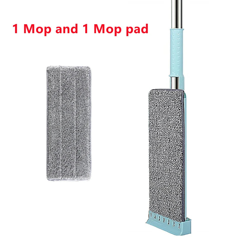 Newest Microfiber Flat Mop Hand Free Squeeze Cleaning Floor Mop with Washable Mop Pads Lazy Mop Household Cleaner Tools 2023