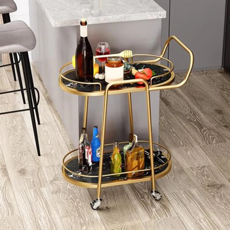 Iron Trolley Cleaning Cart Housekeeping Free Shipping Janitorial Stainless Steel Bar Carrying Large Wheeled Espejo Drink Luxury